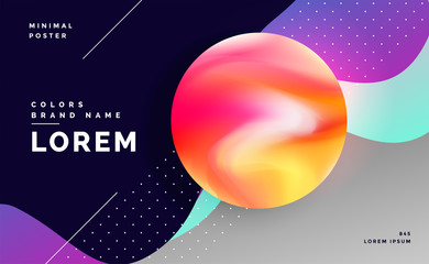abstract colorful gradient geometric background design