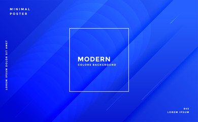 awesome blue modern banner design template
