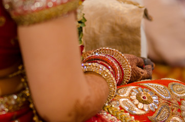 henna design, bride , Hindu wedding , Rajasthan, India