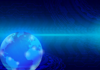 Hi-tech technology concept, abstract background.