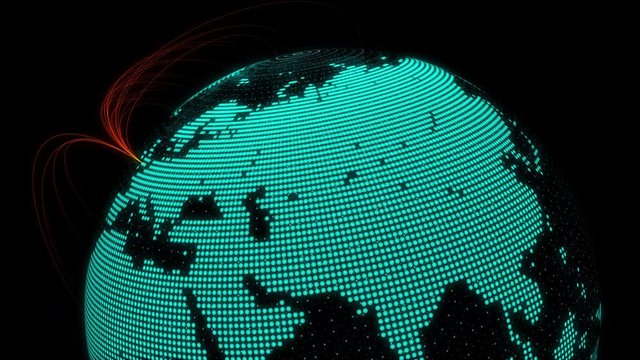 Global communication netowork concept.