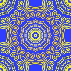 Design for square fashion print. For pocket, shawl, textile, bandanna. Seamless floral pattern. Vector illustration.