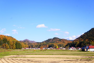 村の風景　会津　昭和村