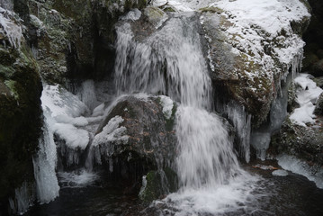 Winter of the Haydushki Waterfalls in Berkovitsa.

