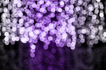 Abstract blue bokeh texture on black background