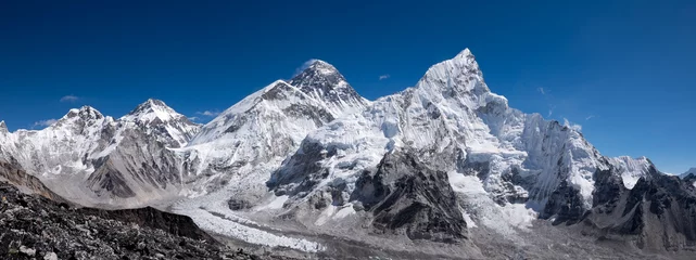 Poster Im Rahmen Everest- und Kumbu-Eisbruch-Panorama © Valentin