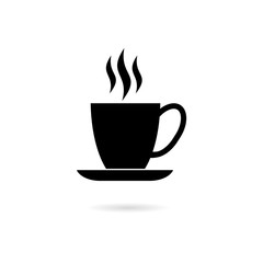 Black Coffee cup icon, Coffee cup logo, Coffee time, Coffee cup 