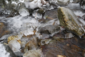 Winter of the Haydushki Waterfalls in Berkovitsa.
