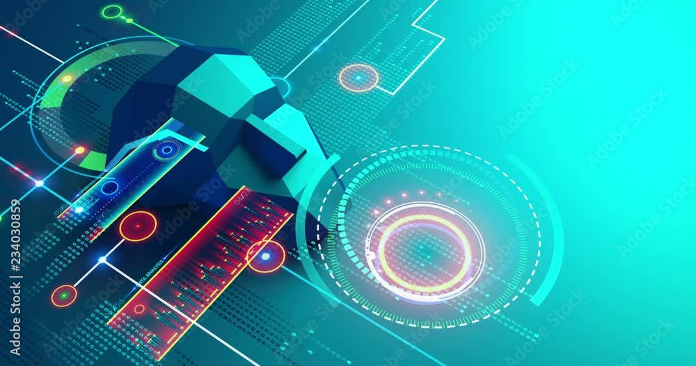 Poster Artificial intelligence analyzes abstract information and digital data on a virtual graphical interface or hud. Low poly head or face personifies ai. Machine learning future concept
