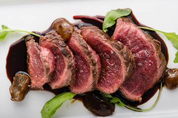 Homemade Beef Steak rare