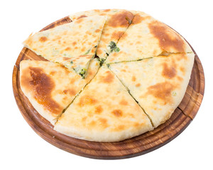 Delicious pie stuffed with spinach.