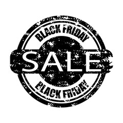 Sale print black friday isolate on white