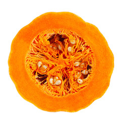 Pumpkin vegetable on white background