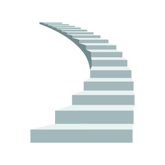 Fototapeta na wymiar Stairs vector illustration isolated on white background