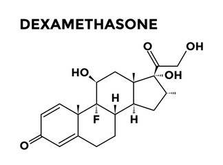 Dexamethasone corticosteroid chemical structural formula