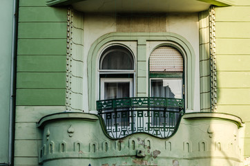 Street windows in Pecs 