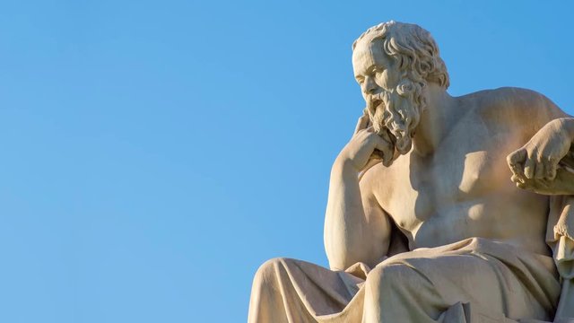 Close Up Of Ancient Greek Philosopher Socrates