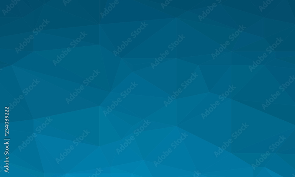 Poster blue pattern composed of triangles.abstract polygon background.