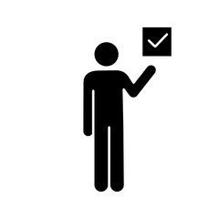 Voter glyph icon