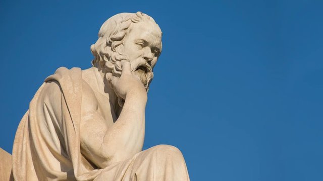 Close Up Of Ancient Greek Philosopher Socrates