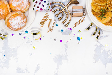 Hanukkah festive background