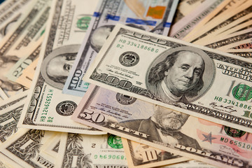 Background of dollar bills