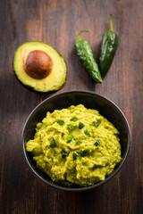 Guacamole with avocado