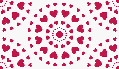 Heart Pattern. Vector Shape.