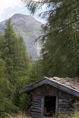 Fototapeta na wymiar Hütte in den Bergen