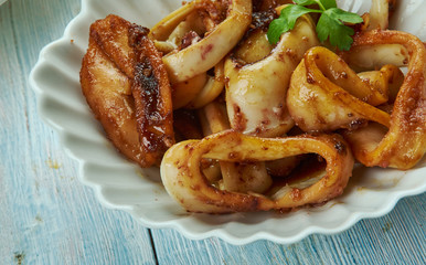 Filipino Adobong Pusit