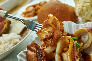 Filipino Adobong Pusit