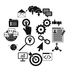 Seo web simple icon isolated on white background