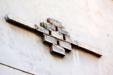 brick decoration in the wall