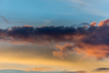 Wolken bei Sonnenuntergang