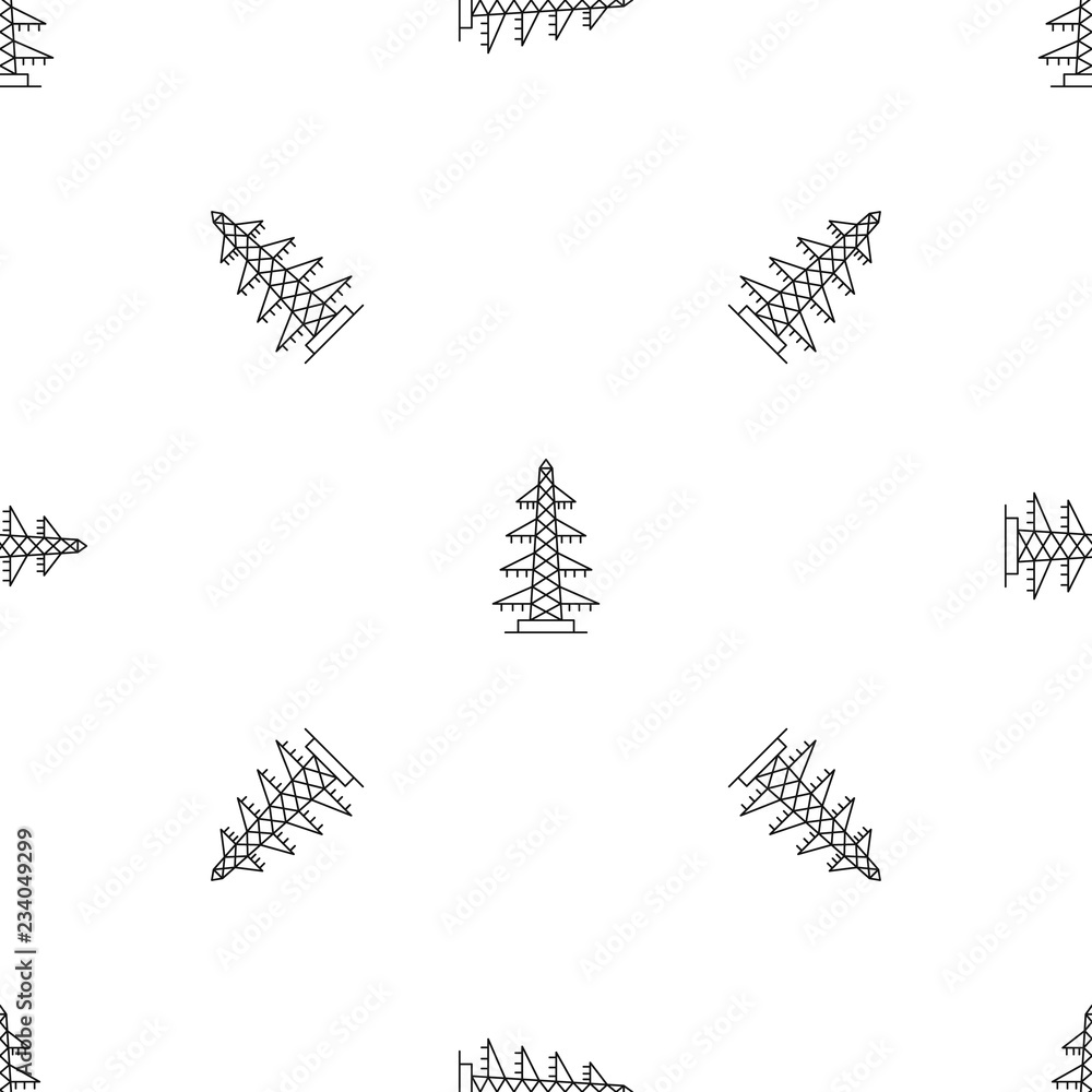 Poster electricity pattern seamless vector repeat geometric for any web design