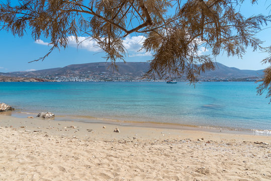 Marcello beach - Cyclades island - Aegean sea - Paroikia (Parikia) Paros - Greece