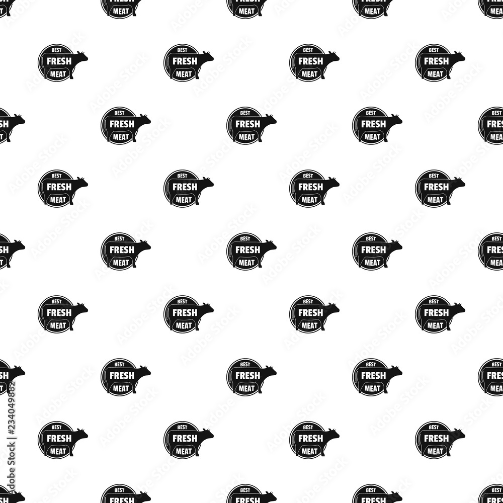 Poster best fresh meat pattern seamless vector repeat geometric for any web design