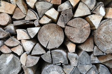 Firewood as background