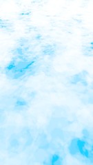Background of abstract white color smoke isolated on blue color background. The wall of white fog. 3D illustration
