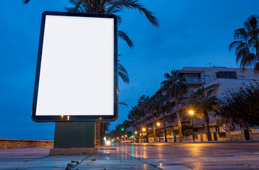 Blank advertisement mock up