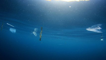 Plastic pollution in ocean  
