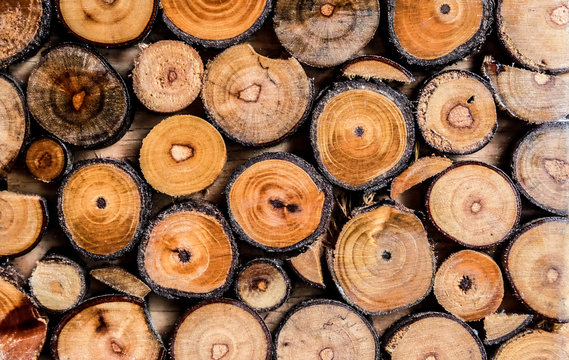 stacked firewood image for background using