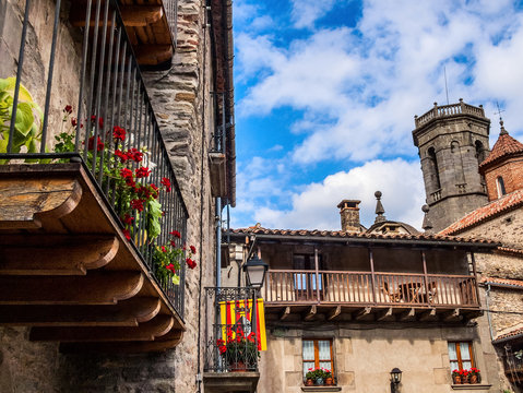 The medieval city of Rupit in Spain