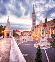 View on Mathias Church in the castle, Hungary in Budapest