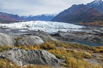 氷河の氷　Matanuska Glacier in alaska