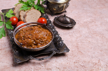 Traditional spicy stewed vegetables