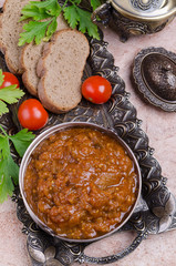 Traditional spicy stewed vegetables