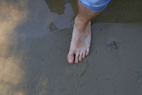Feet on the beach