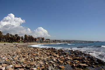  Landscape of ocean, sea, stone beach, waves and coastline - 234062259