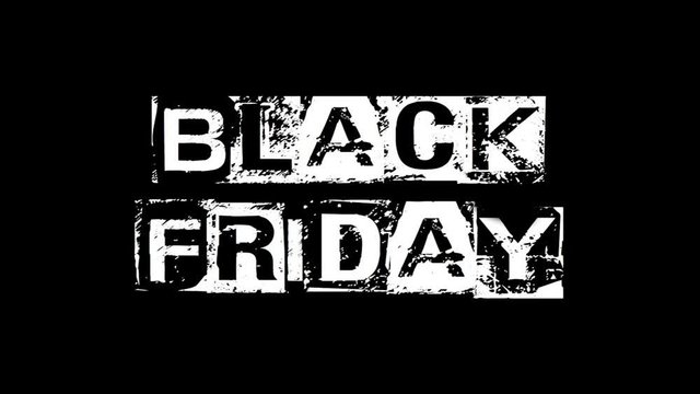 Black Friday Sale. Black Friday Sale Promotion Video Glitch Effect Footage. Glitch Stile
